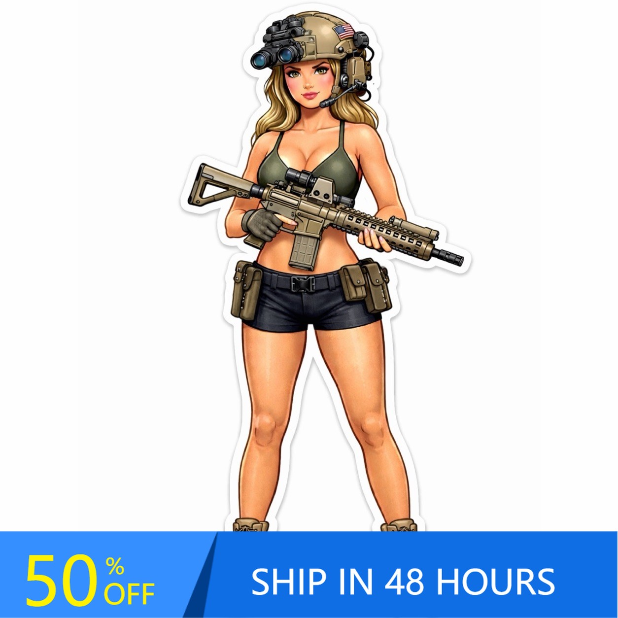Laptop Accessories Girls - Girl in Bikini AR Cute Boat