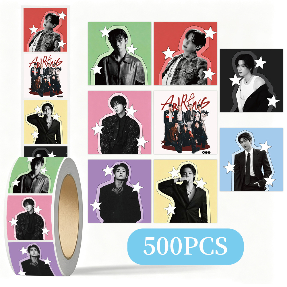 Laptop Accessories Wholesale - K-pop BTS Star Decorative Sticker Roll