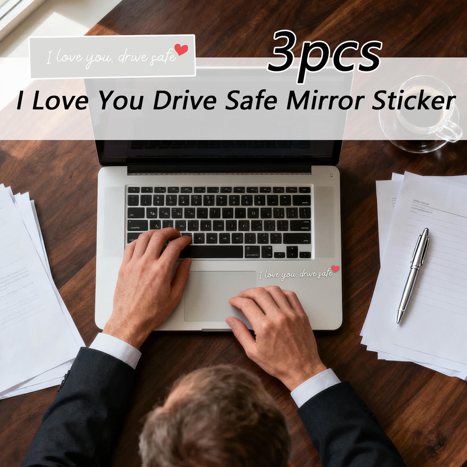 Laptop Accessories Stickers - Rear View Mirror Sticker 3 Pieces
