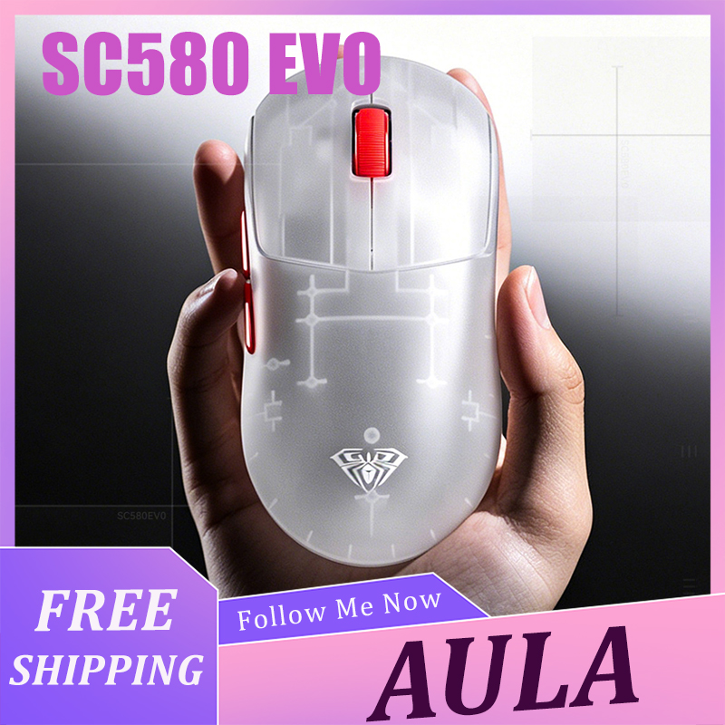 Laptop Accessories Gaming - AULA SC580 EVO Mouse Lightweight Wireless