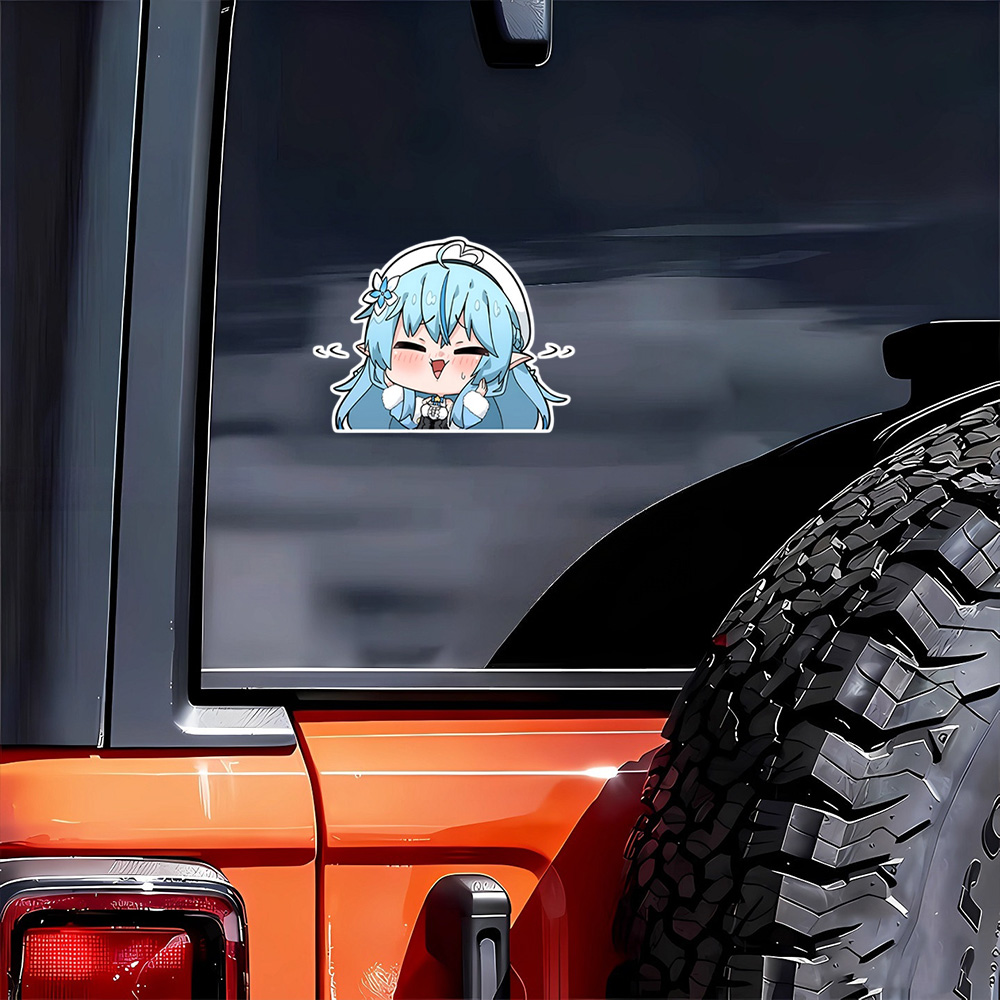 Laptop Accessories Girls - Cute Anime Girl Car Sticker Hololive