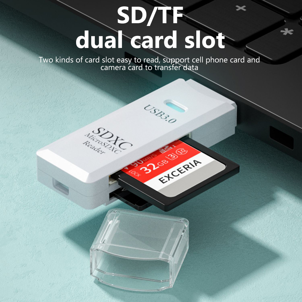 2 in 1 USB 3.0 Card Reader Mic - Laptop Accessories For Programmers recension och pris