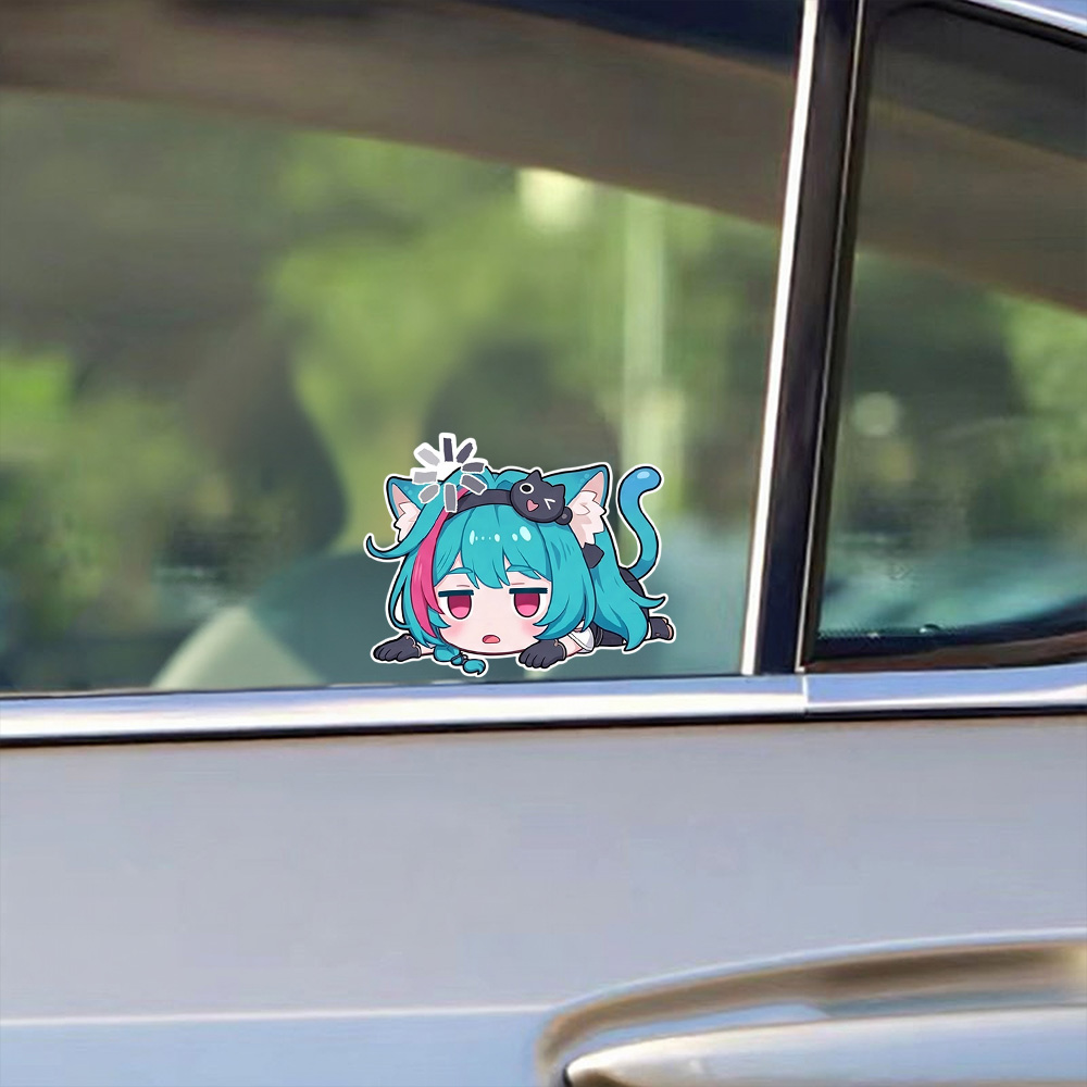 Anime Girl Car Stickers Nevern - Laptop Accessories Girls recension och pris