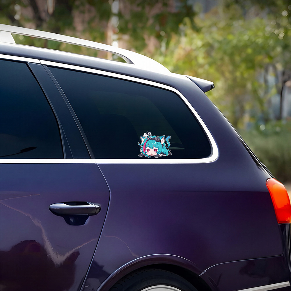 Anime Girl Car Stickers Nevern - Laptop Accessories Girls recension och pris