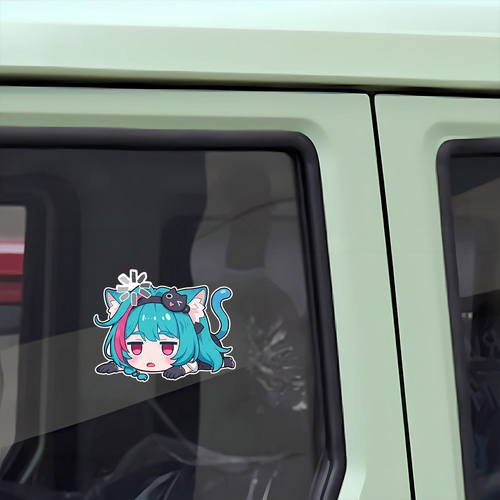 Anime Girl Car Stickers Nevern - Laptop Accessories Girls recension och pris