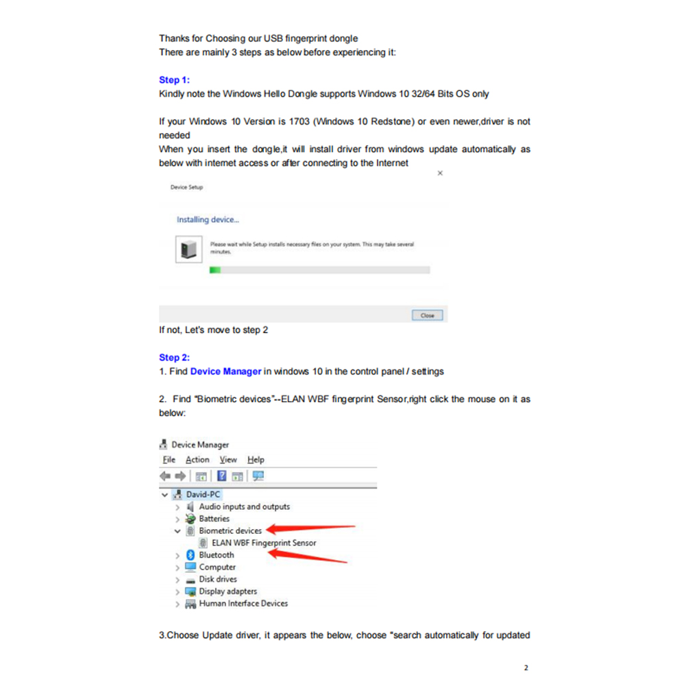 Type-C Fingerprint Unlock Modu - Fingerprint Reader Usb recension och pris