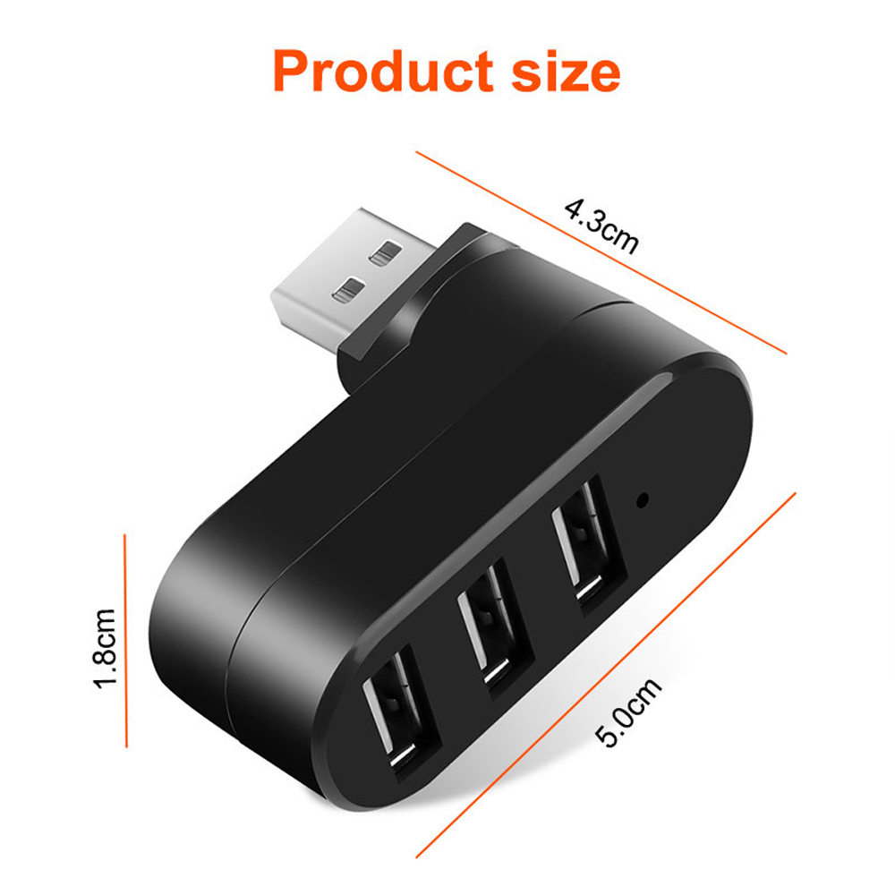 3 Port Multi 2.0 USB HUB Mini  - Laptop Accessories For Programmers recension och pris