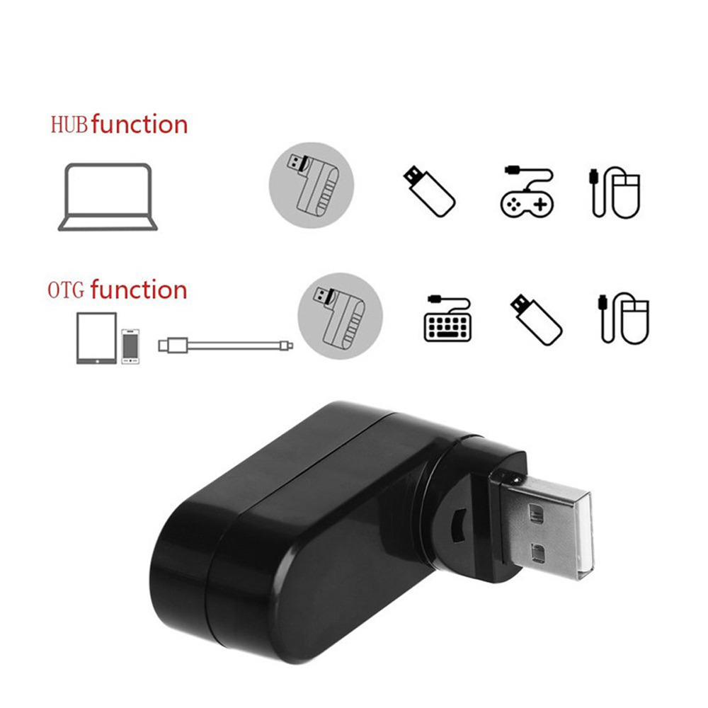 3 Port Multi 2.0 USB HUB Mini  - Laptop Accessories For Programmers recension och pris