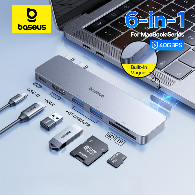 Baseus Dual USB-C Hub to HDMI- - Mac Laptop Accessories recension och pris