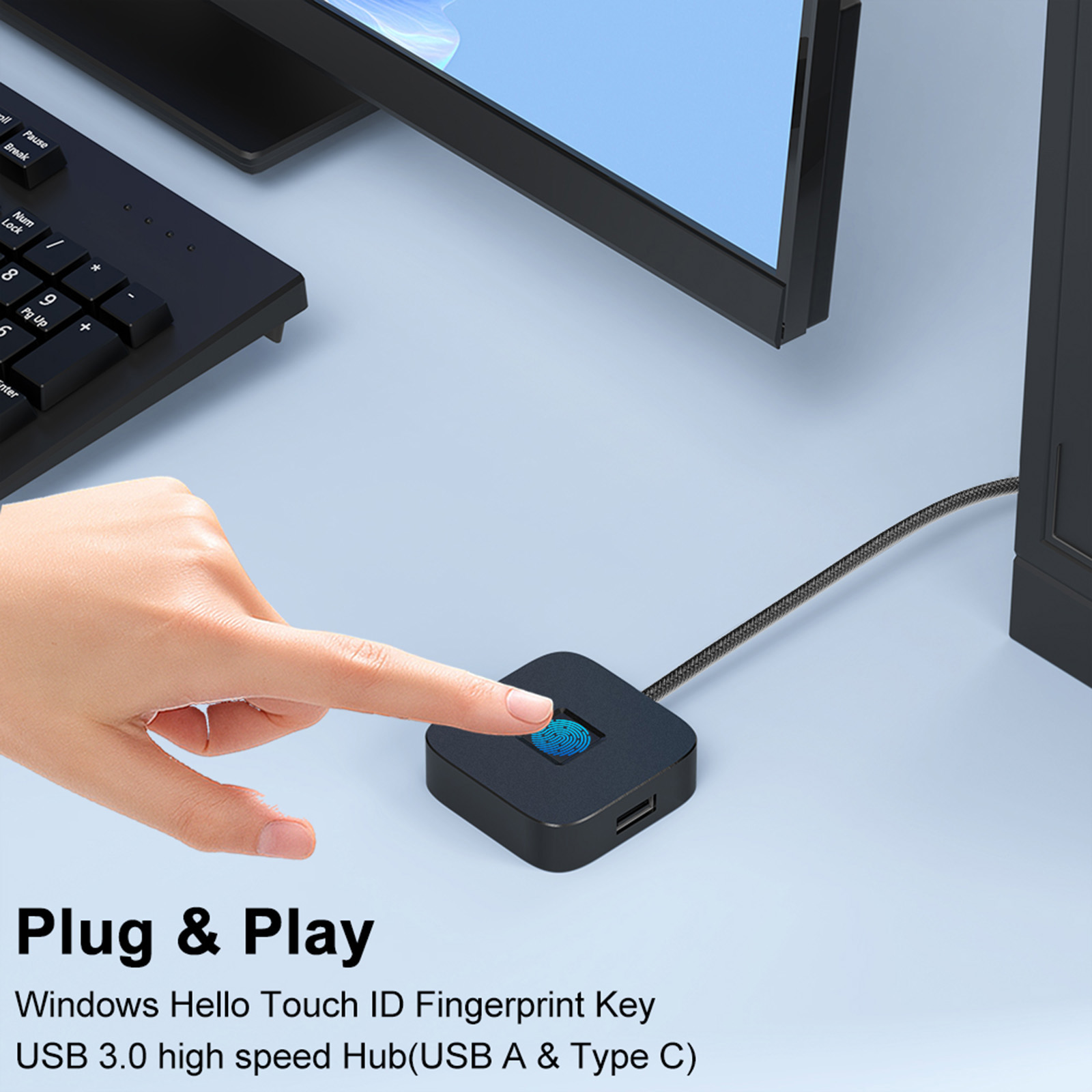 Fingerprint Scanner with USB H - Fingerprint Reader Usb recension och pris