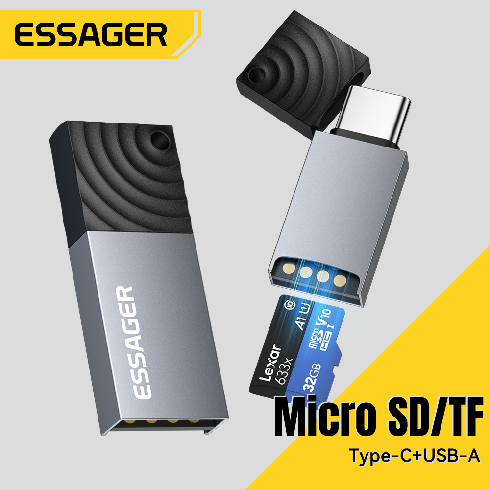 Essager 2 in 1 TF SD Card Read - Laptop Accessories For Programmers recension och pris