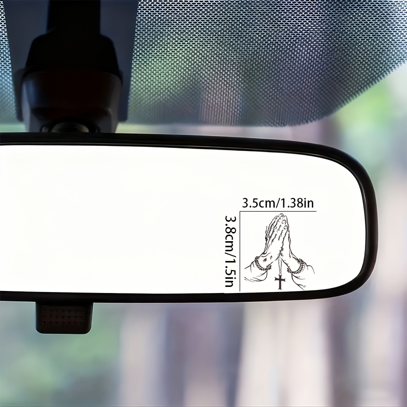 Praying Hands Vinyl Rearview M - Laptop Accessories Stickers recension och pris