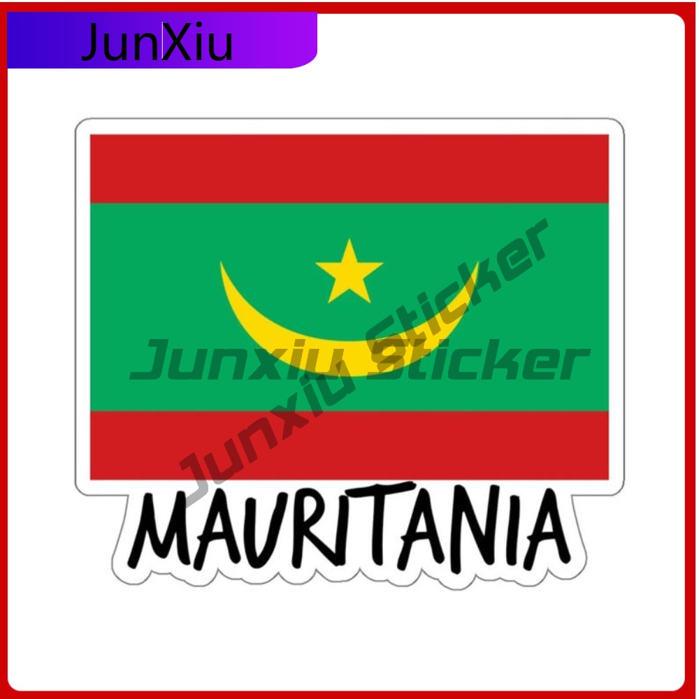 Mauritania Flag Travel Sticker - Laptop Accessories Stickers recension och pris